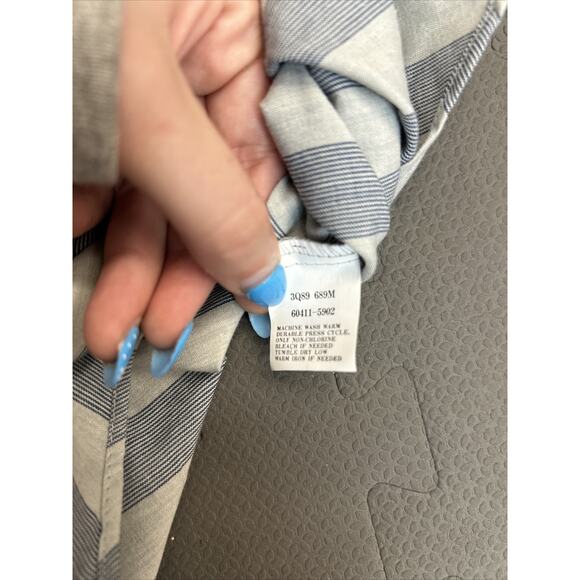 Vintage Levi's Shirt Adult Large Blue Long Sleeve Button Down Big E Silver Label - Picture 8 of 12